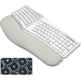 thumbnail image 1 of Macally Bluetooth Ergonomic Keyboard, Wireless Split Keyboard, Carpal Tunnel Comfort, Ergo Rechargeable Split Wrist Key board - Backlit 100 Key Layout, 1 of 9