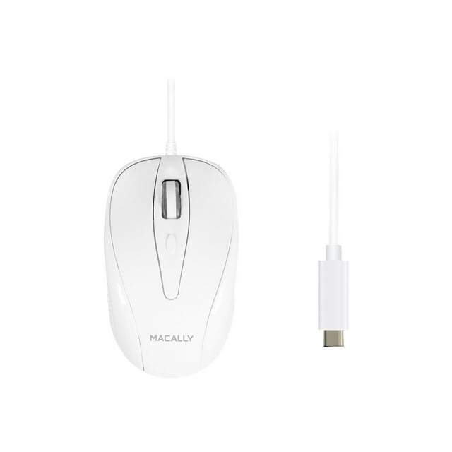 Macally UCTURBO - Mouse - right and left-handed - optical - 3 buttons - wired - USB-C