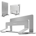 thumbnail image 1 of Macally Vertical Laptop Stand for Desk - Adjustable Vertical Laptop Holder Desk for Universal Compatibility - Save Space & Improve Airflow with Closed MacBook Stand Dock (Pro/Air) - Weighted Frame, 1 of 9