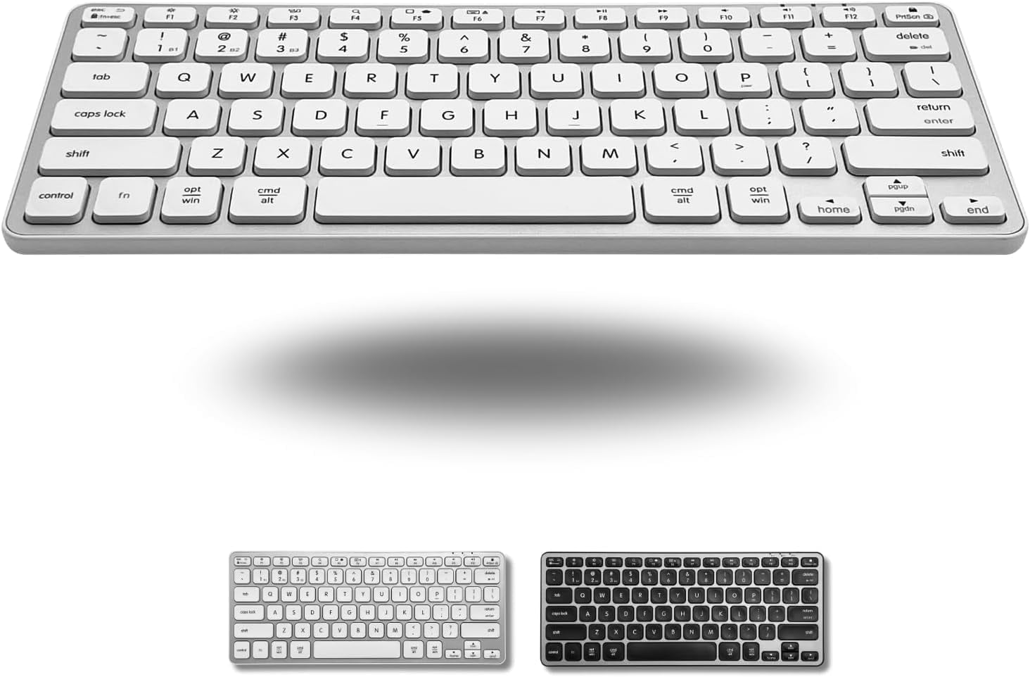 Macally Wireless Bluetooth Keyboard for Mac - Premium Multi Device Connectivity - Compatible Apple Keyboard for MacBook Pro/Air, iMac, Mac mini, iPad, Laptop, and PC
