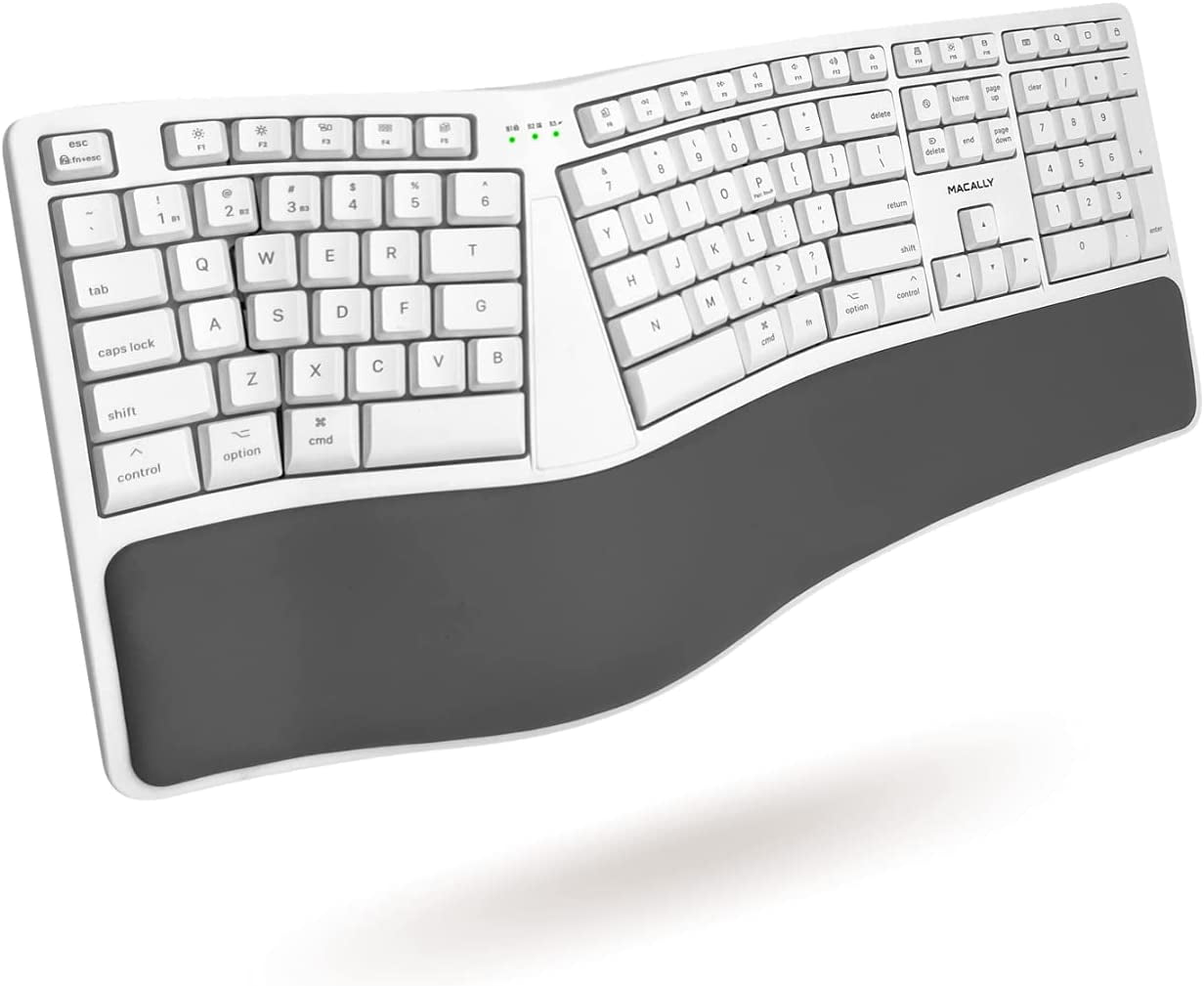 Macally Wireless Ergonomic Keyboard for Mac Built for Comfort