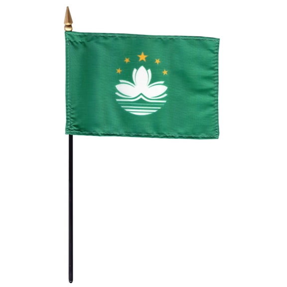 Macao - 4"X6" Stick Flag