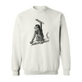 thumbnail image 1 of Macaque Monkey Sweatshirt Men -Image by Shutterstock, Male 4X-Large, 1 of 4