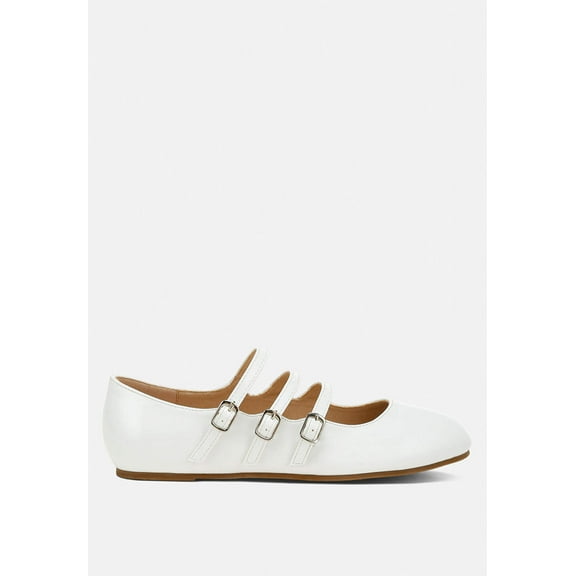 Macarina Triple Strap Mary Jane Ballerinas