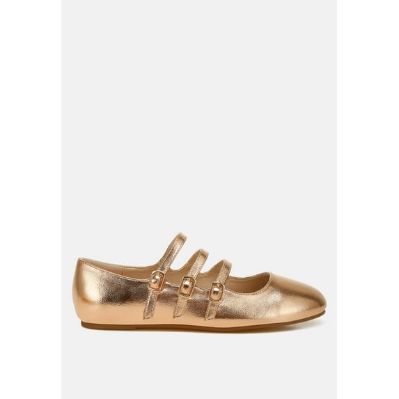 Macarina Triple Strap Mary Jane Ballerinas