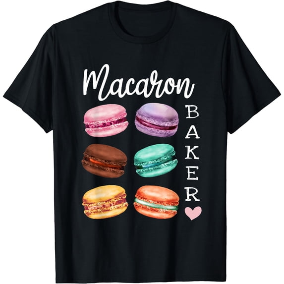 Marcaroni Recipe Macaron Baker a French Candy Dessert Lover as Macaron T-Shirt - Walmart.com