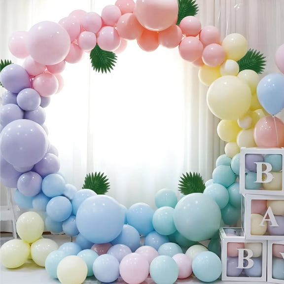 133 PCS, Party Decor Balloons / Macaron Balloon Decoration Set - For Creative Parties and Celebrations Balloon backdrop