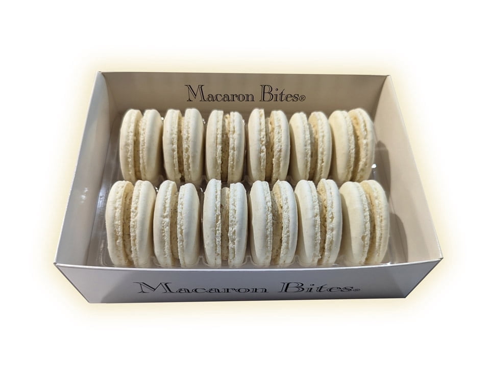 Macaron Bites Vanilla Macaron Cookies Gift Box - 12 Count