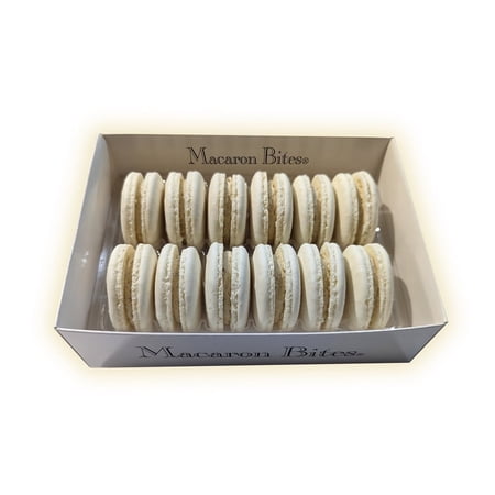 Macaron Bites Vanilla Macaron Cookies Gift Box - 12 Count