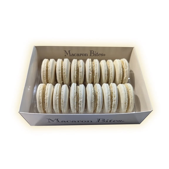 Macaron Bites Vanilla Macaron Cookies Gift Box - 12 Count