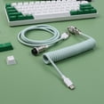 thumbnail image 1 of Macaron Coiled Keyboard Cable for Gaming Keyboard Coiled USB C Cord Mechanical Keyboard Wire, 1 of 5