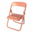 thumbnail image 1 of Macaron Color Desktop Phone Stand - Foldable Chair-Shaped Holder - Stable Triangular Base - Material, Portable for Travel, 1 of 5