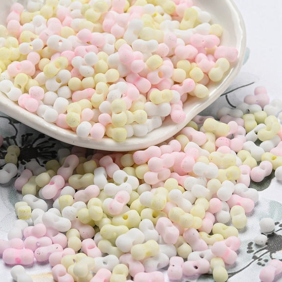 Macaron Color Opaque Frosted Glass Seed Beads Peanut Colorful 6x3x3mm Hole: 1.2mm 4000pcs/pound for diy