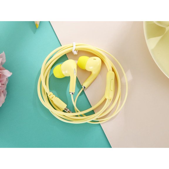 Macaron Color Wired Earphone Universal Headset
