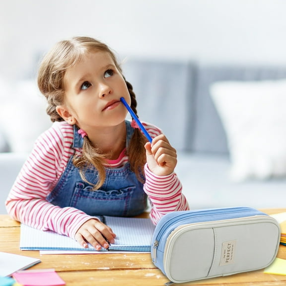 Macaron Composite Cloth Pen Bag Large Capacity Ins Japanese Students Multifunctional Pen Case Pen Bag Opening Season Gift