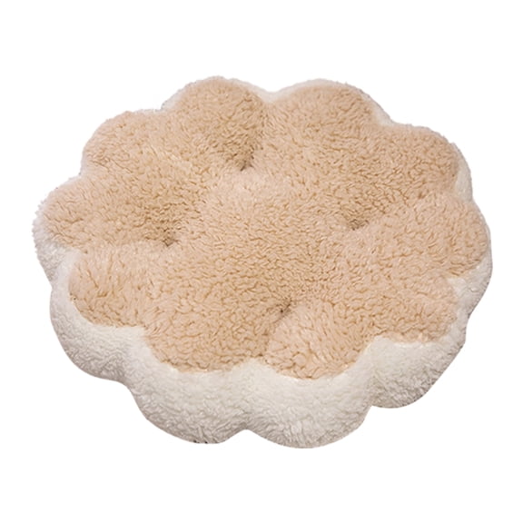 Macaron Floor Pillow Decorative Round Seat Cushion Soft Plush Throw Pillow Solid Color Thicken Seating Pad for Living Room Sofa and Office Decor