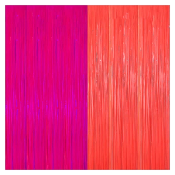 Macaron Fluorescent Tassel Curtain, 78.7" x 39.4" Shiny Foil Fringe Backdrop for Birthday Party, Wall Hanging Decoration, Photo Booth Background, Event and Celebration Supplies