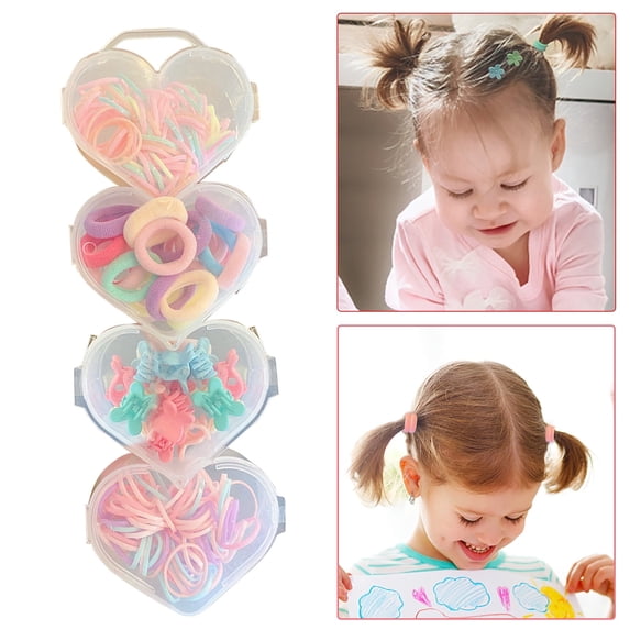 Macaron Hair Ties for Girls and Children 320 Count Disposable Colorful Rubber Bands Baby Hair Accessories Set 320PCS