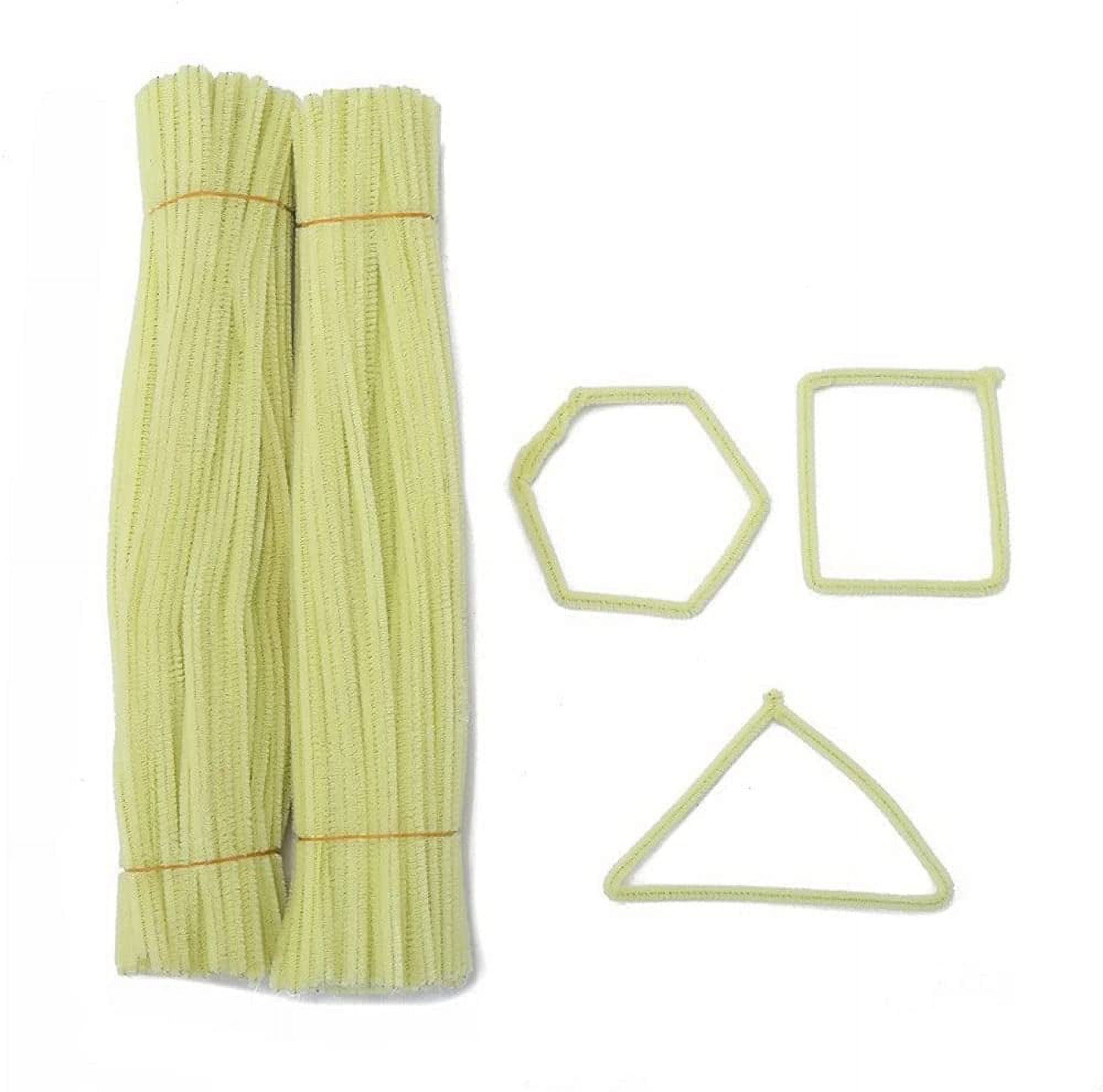 Macaron Light Yellow Pipe Cleaners Craft 500 PCS Chenille Stems ...
