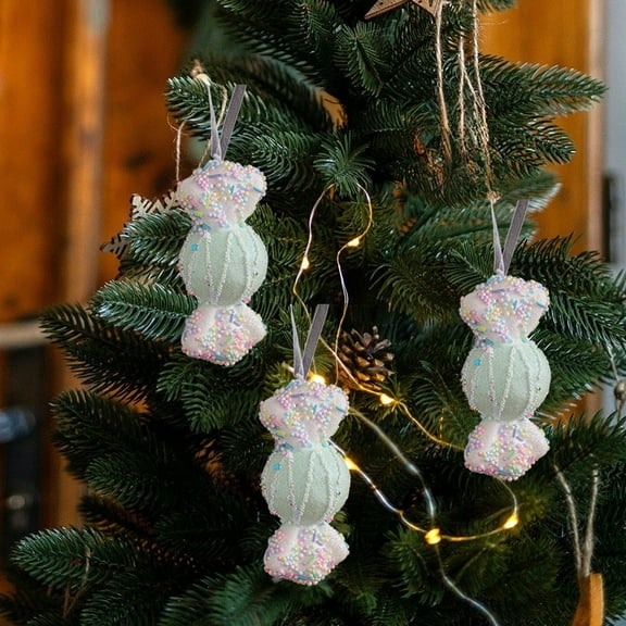 Macaron Ornament under $5! Cagogo Cute Macaron Foam Candy Ornament, Pink Christmas Tree Pendant, Festive Foam Decorations, Holiday Party Decor, Sweet Themed Ornaments, Christmas Tree Decorations,