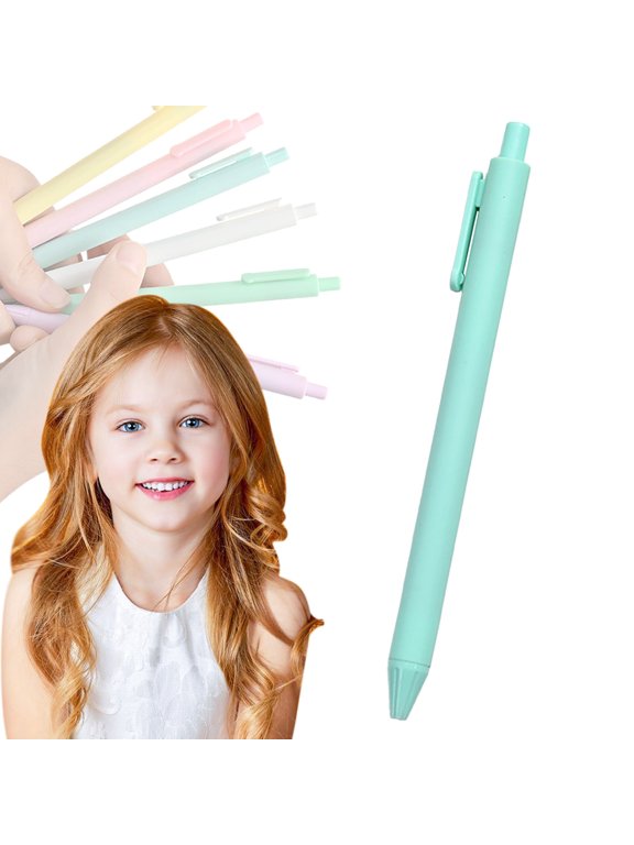 Macaron Pastel Retractable Gel Pens, 0.7mm Fine Point Quick Dry Colored Gel Pens, Cute Smooth Writing Pens for Journaling, Drawing, Note Taking & Daily Use, Premium Ink Pens, Light Blue