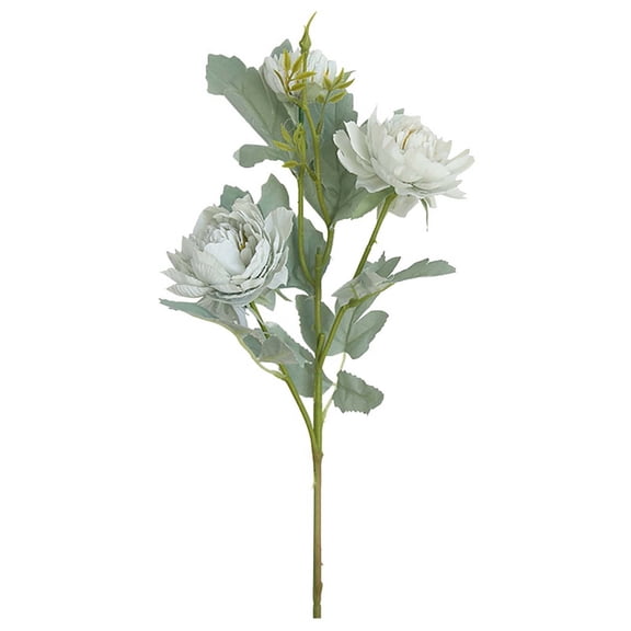 Macaron Peony Simulation Flower, Artificial Fake Western Rose, Bridal Wedding Party Home Decor Floral Arrangement