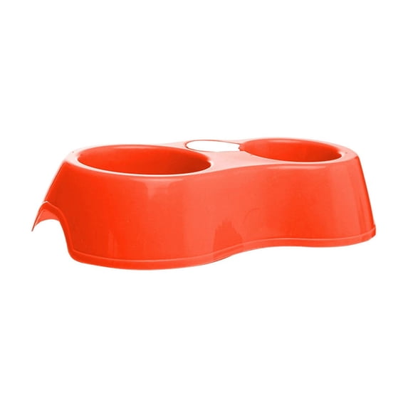 Macaron Pet Non-Slip Double Bowl Set,Small Oval Pet Bowls for Food and Water,Cute Wind Style Dog Cat Feeding Dishes