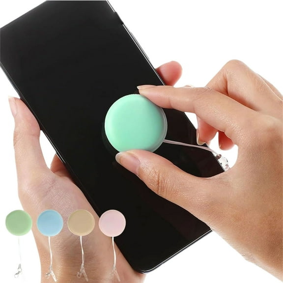 Macaron Phone Screen Cleaner, 2026 New Portable & Washable Mobile Screen Cleaning Wiper with Bracelet Hook & Dust Plug Design