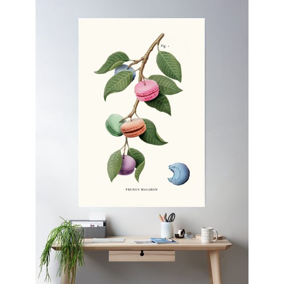 Macaron Plant Poster Wall Art Modern Wall Decor For Living Room Bedroom Art