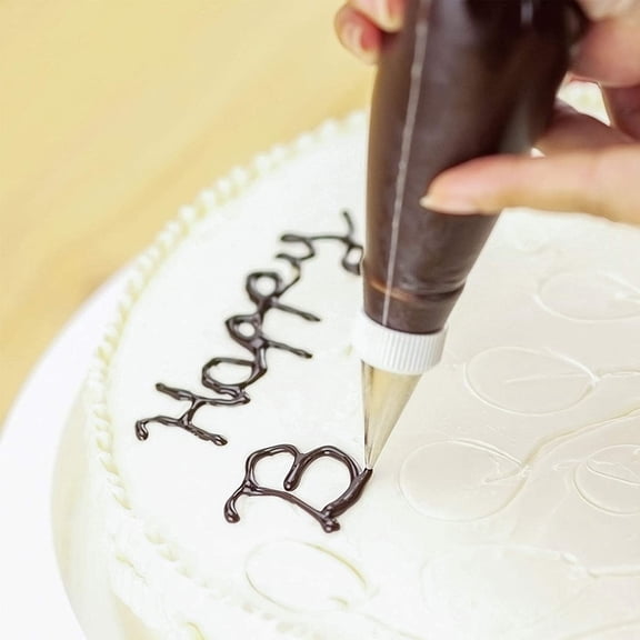 Macaron & Round Piping Tips Set 9PCS Durable Stainless Steel Plain Tube Nozzles, Baking & Frosting Tools for Cookies, Cakes & Cupcakes