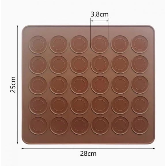 Macaron Silicone Pad Mold Decorative Pot French Dessert 30/48 Hole Round Biscuit Handmade DIY Kitchen Cake Baking Tool