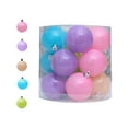thumbnail image 1 of Macaron Style Christmas Ball Ornament Set for Trees and Party Decor, Premium Plastic Hanging Ornaments with Caps and String for Easy Decorating at Home, Office, Celebrations, 1 of 7