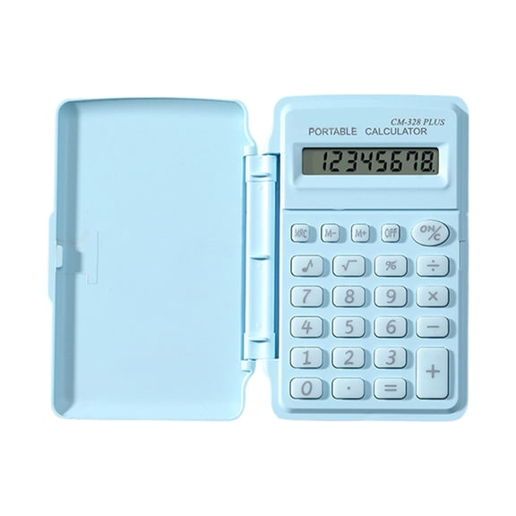 Macaron-Tinted Pocket Calculator 8-Digit, Compact Shockproof Design for Teens and Students