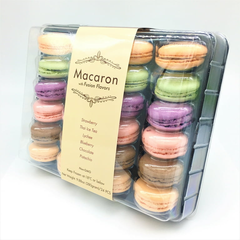 macaron Pastry Chef's Boutique T3W6LP Deluxe Window Box for Macarons