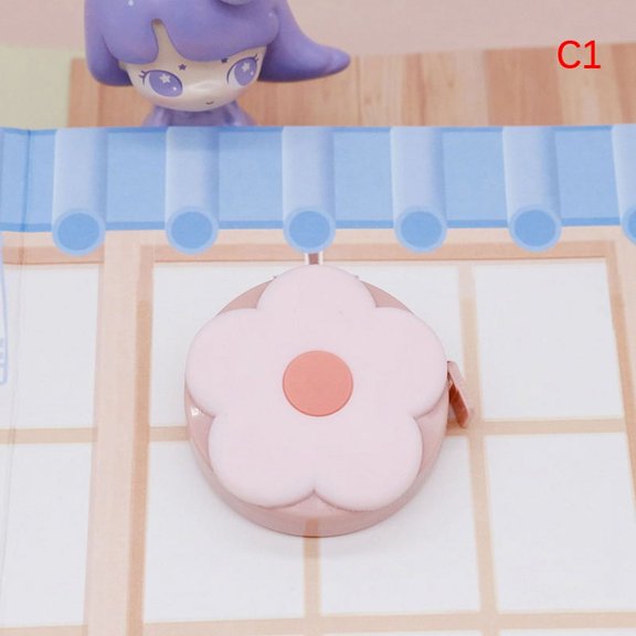 Macarone Mini Tape Measure Portable Small Tape Measuring Bust Hip Waist Soft Leather Ruler Portable Retractable Round Tape Measure Height Children Ruler Centimeter