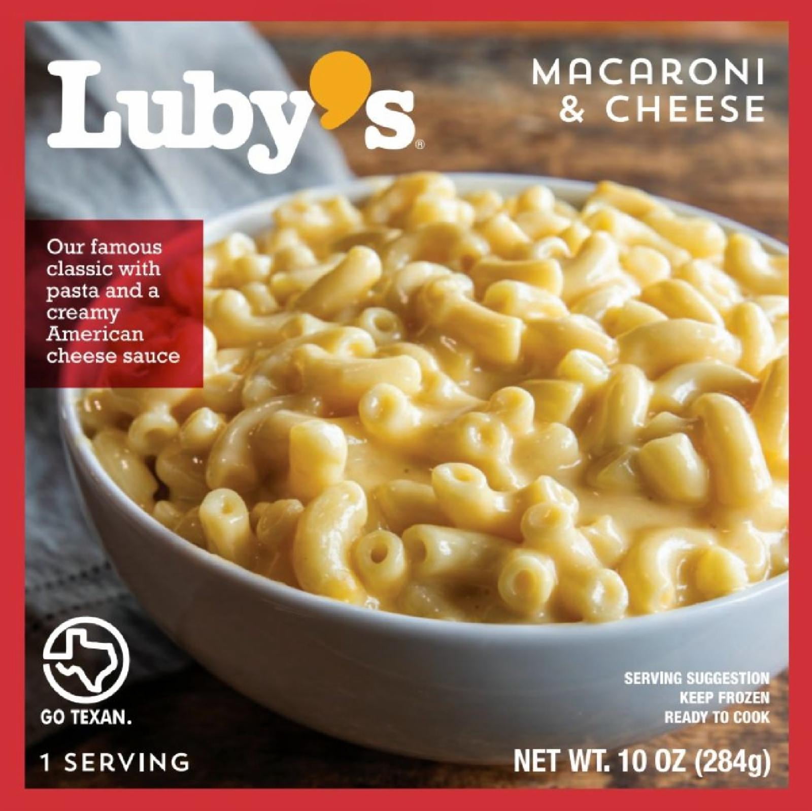 Luby's Macaroni and Cheese, 10oz, Frozen Single Serve (1 Unit)