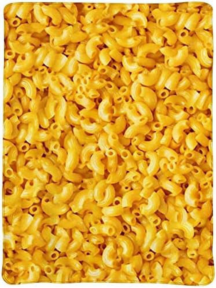 Macaroni and Cheese Blanket,Fleece Throw Blanket Super Soft Warm Therma Plush Bed Couch Living Room