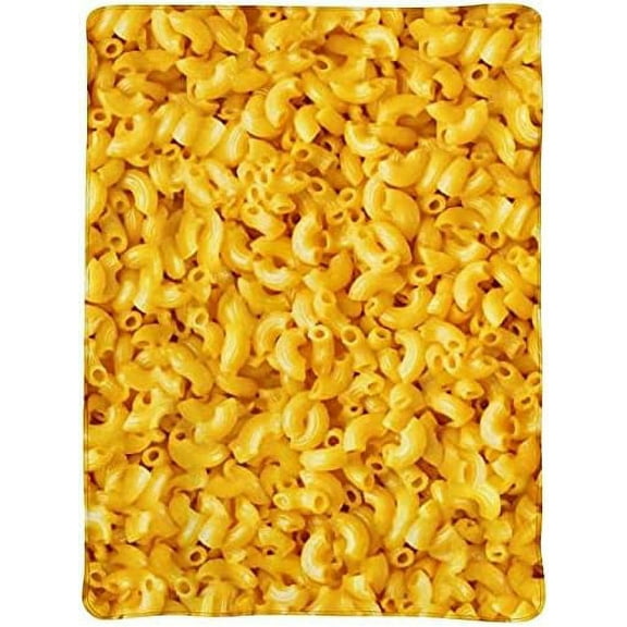 Macaroni and Cheese Blanket,Fleece Throw Blanket Super Soft Warm Therma Plush Bed Couch Living Room