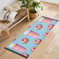 thumbnail image 1 of Macarons Coffee Pink Runner Rug Machine Washable Area Rugs Carpet Non Slip Entryway Mat for Bedroom Entryway Front Door, 1 of 7