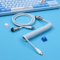 thumbnail image 1 of Macarons Color Cable Usb c Keyboard USB aviator Keyboard Cable Converter Ps2 to Usb Coiled Mechanical Keyboard Cable, 1 of 5