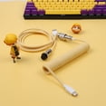 thumbnail image 1 of Macarons Color Cable Usb c Keyboard USB aviator Keyboard Cable Converter Ps2 to Usb Coiled Mechanical Keyboard Cable, 1 of 5