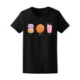 thumbnail image 1 of Macarons Cookie Food T-Shirt Women -Image by Shutterstock, Female Medium, 1 of 2