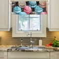 thumbnail image 1 of Macarons Curtain Valances Farmhouse Design Window Treatment Decor Blackout Rod Pocket for Windows Living Room Kitchen 54" x 18", 1 of 1
