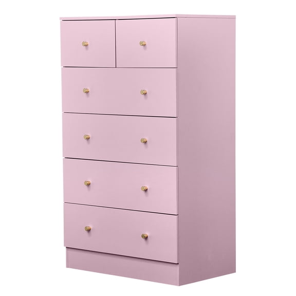 Macaroon Pink 4+2 Drawer Storage Cabinet