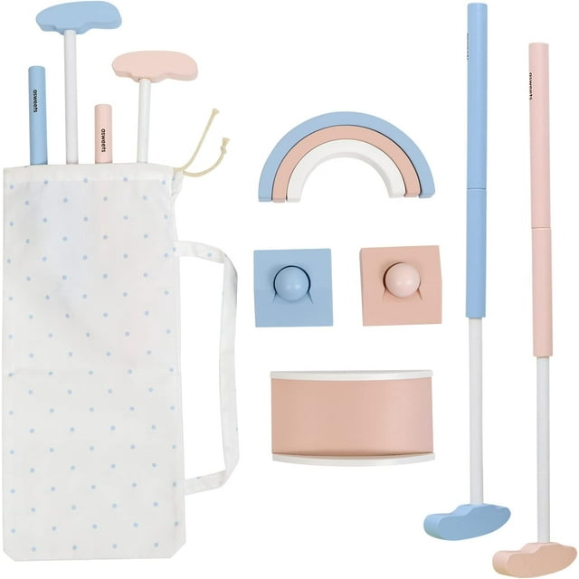 Macaroon Toddler Mini Golf Set for Kids 312 Age Fun and Safe Wooden