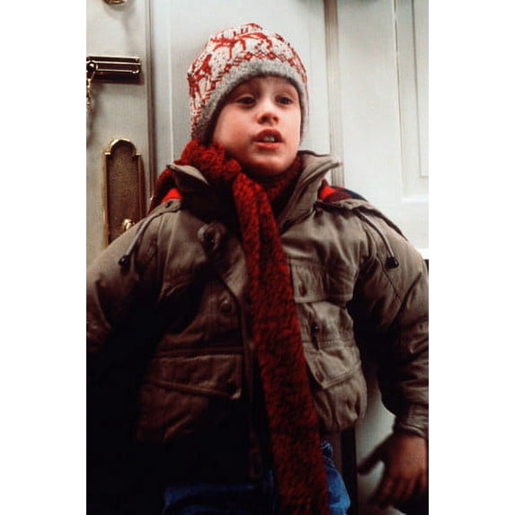 Macaulay Culkin in Home Alone in ski hat and coat 24x36 Poster