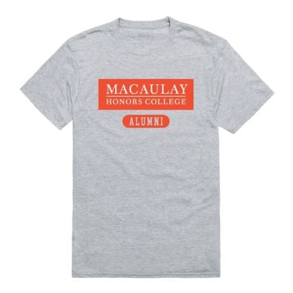 Macaulay Honors College Alumni T-Shirt, Heather Grey - Small