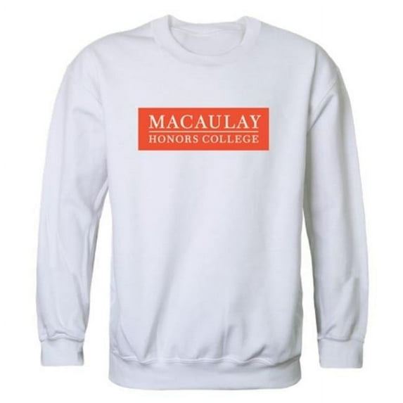 Macaulay Honors College Campus Crewneck Sweatshirt, White - 2XL