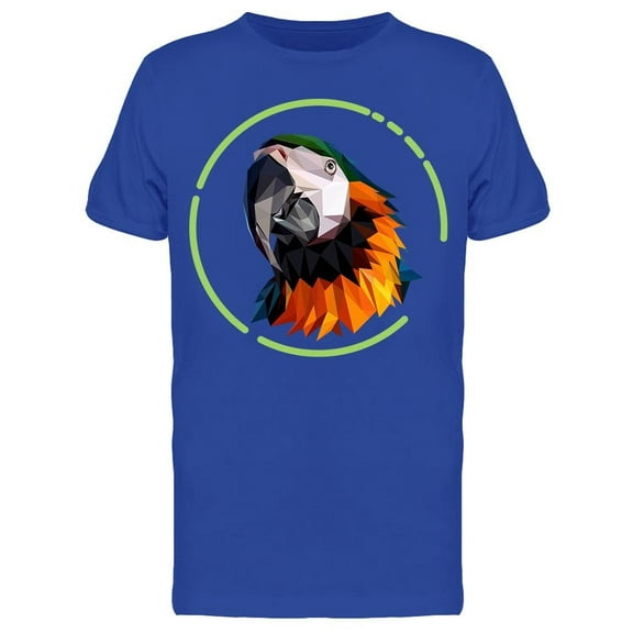 Macaw Bird Face Graphic T-Shirt Men -Image by Shutterstock, Male 3X-Large