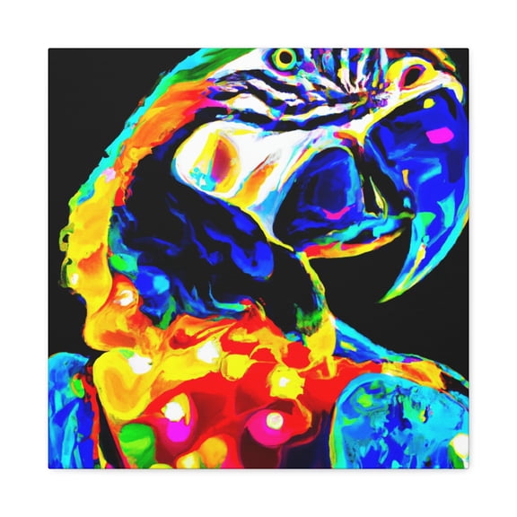 Macaw Flamboyance Pop - Canvas